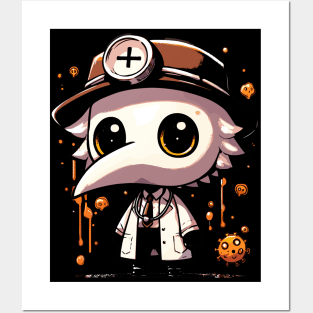 Kawaii plague doctor Posters and Art